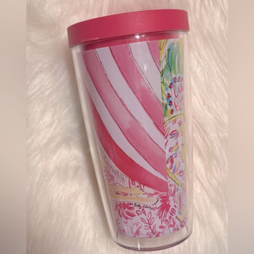 Lilly Pulitzer Meet Me At The Beach Insulated Tumbler Tervis Lid - Picture 3 of 6
